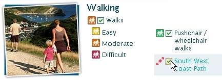 Layers of information are available for each activity