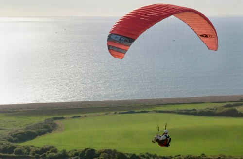 See Dorset’s famous Jurassic Coast and great countryside from the sky by paragliding or hang gliding