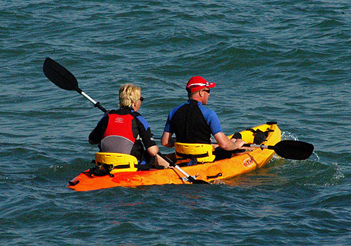 Sea kayaking or canoeing on the Dorset coast is an unforgettable experience. 